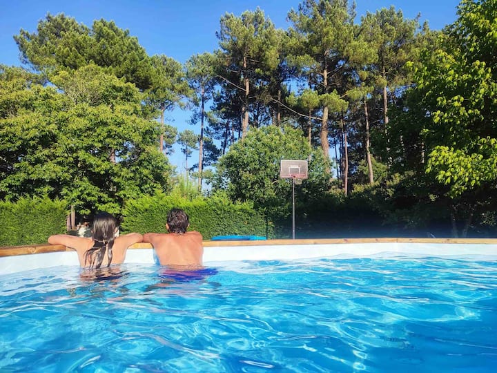 La Maison De Val Avec Piscine Entre Lac/océan - Landes