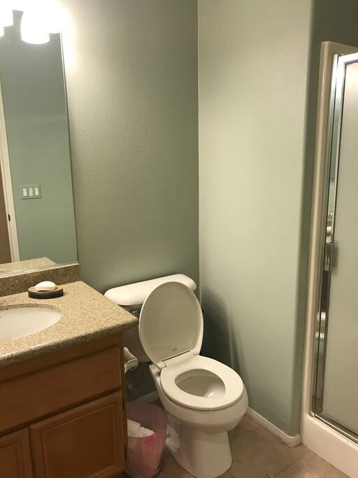 Bathroom No. 1: Full bath with stand-up shower