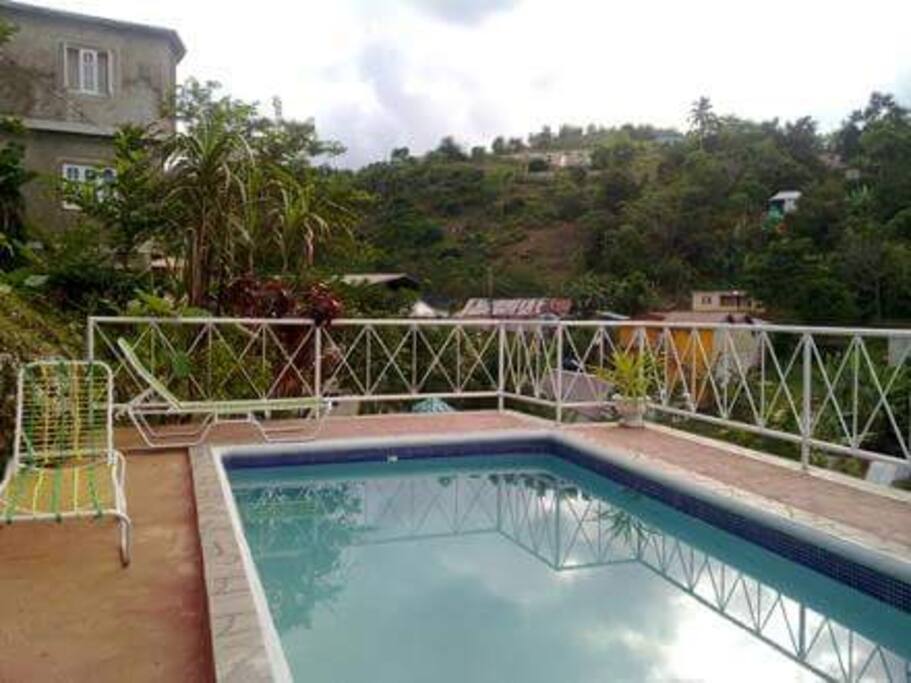 Pool at Treasure's comfort Inn