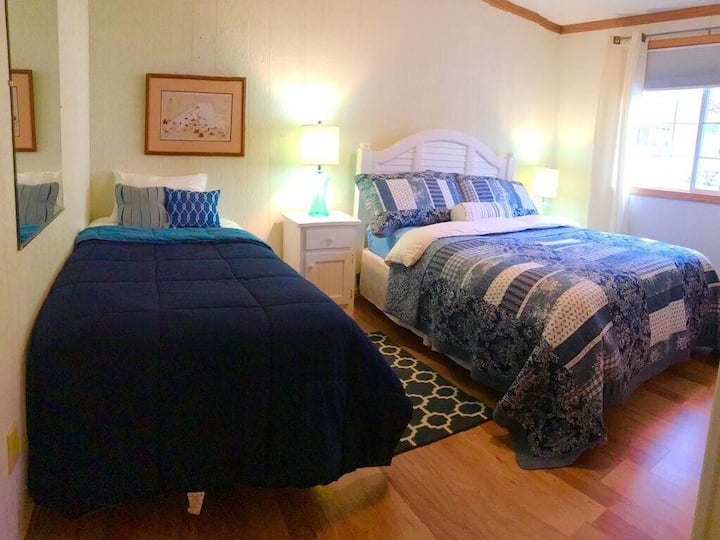 Bedroom 2 with a queen and twin bed