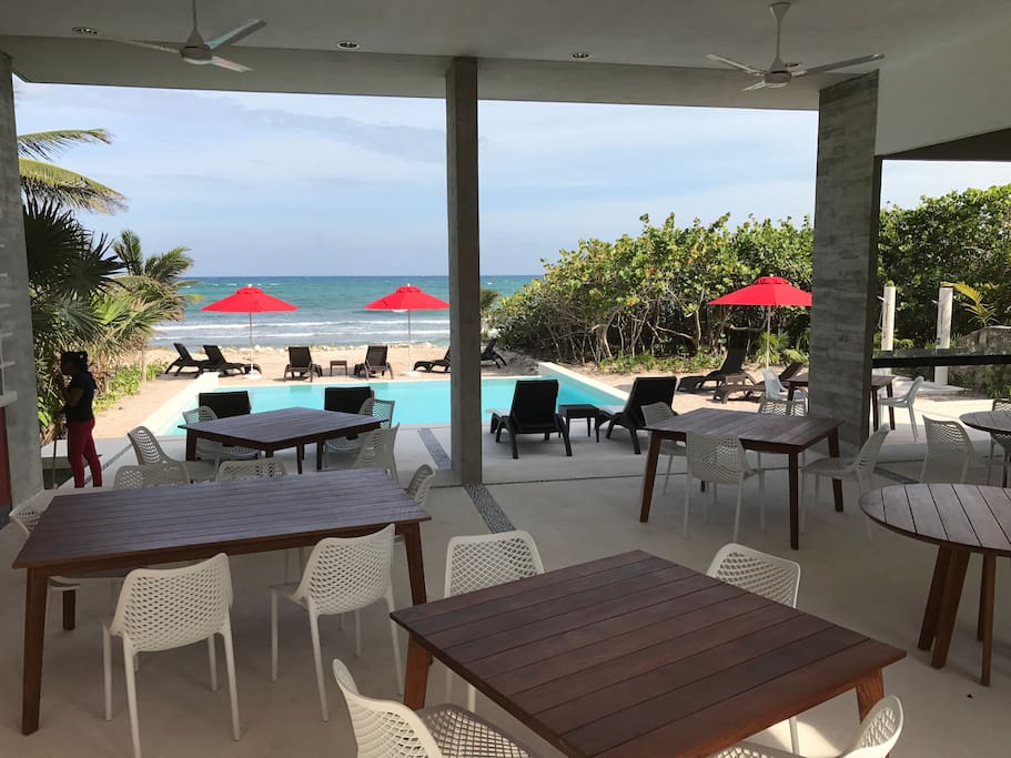 Restaurant & Bar at Tao Beach Club (steps away from the rental home)