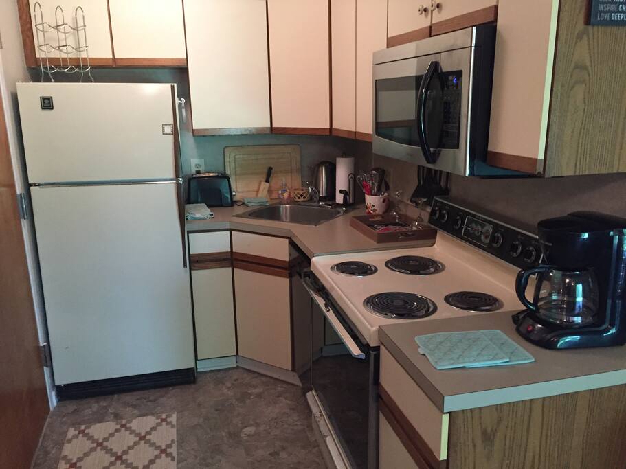 Fully stocked kitchen