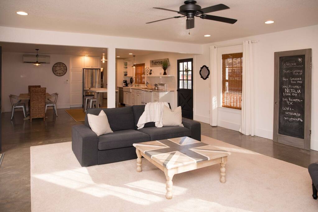 Beautiful open farmhouse.
