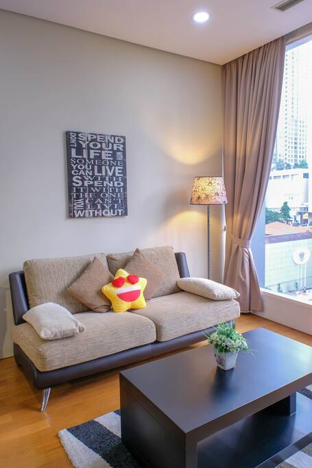 Living Hall with comfortable lightings