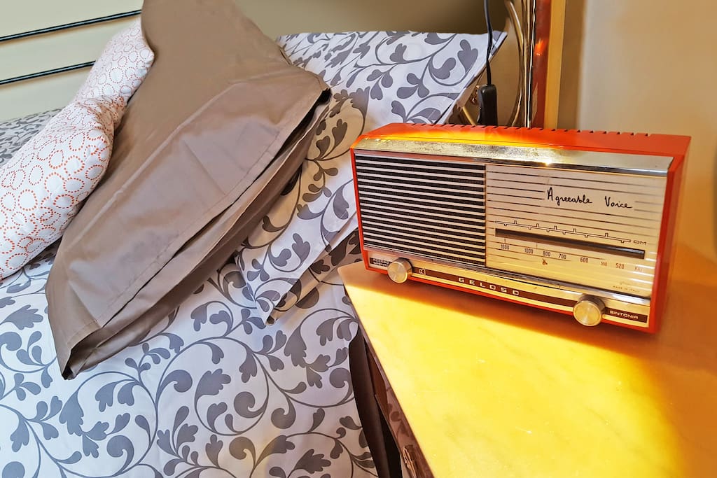 Vintage style: old Geloso orange radio from 70's