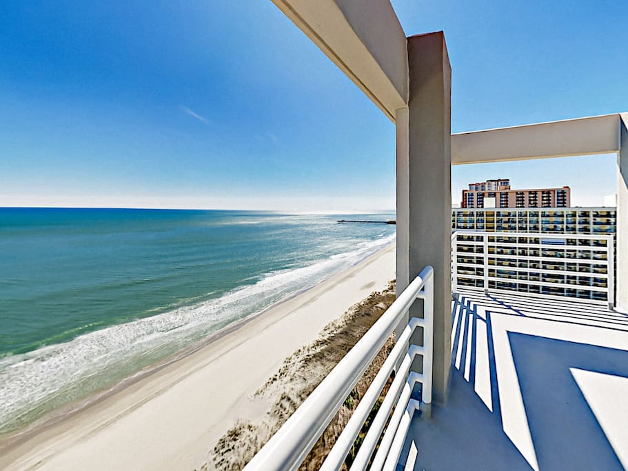 Wrap-around balcony with unobstructed ocean views, perfect for sun-soaked afternoons.