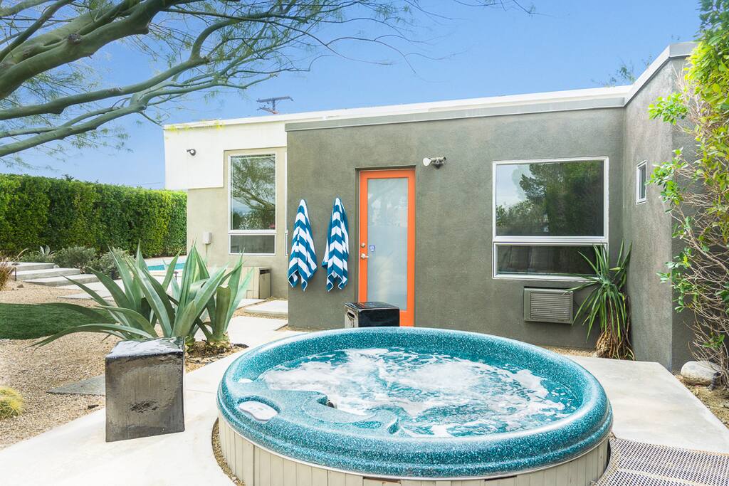 Relax in the jacuzzi bubbles