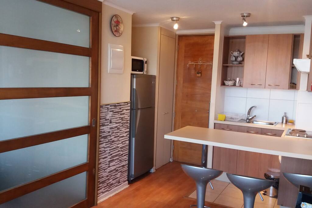 dormitorio separado de la sala de estar