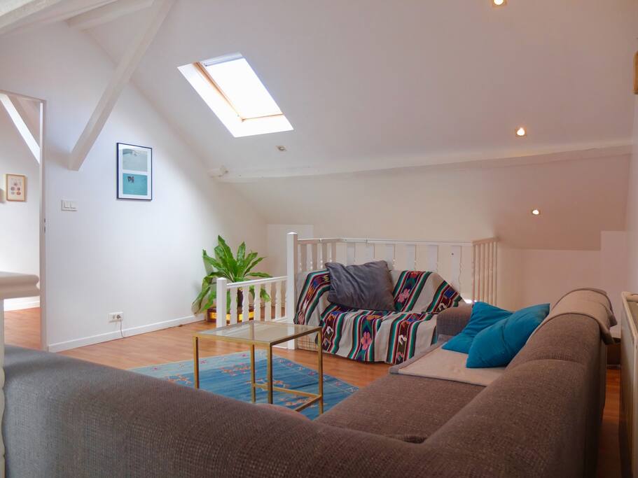 Seating area upstairs