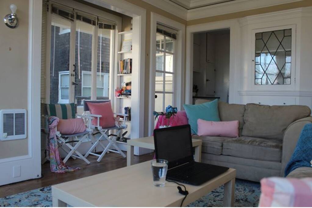 lots of natural light, and a beautiful place to relax during the day.