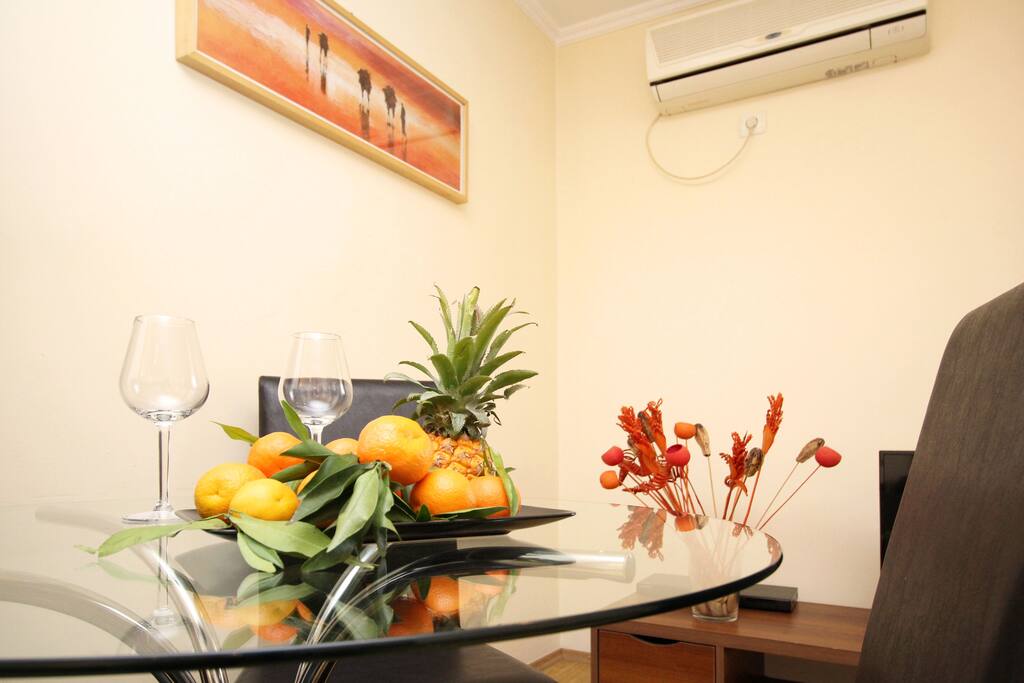 Stylish dining area