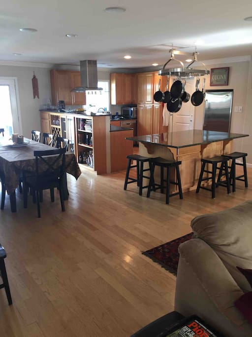 The Kitchen, Dining and Island Area