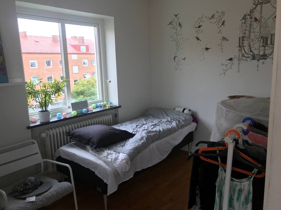 Single bed in own room