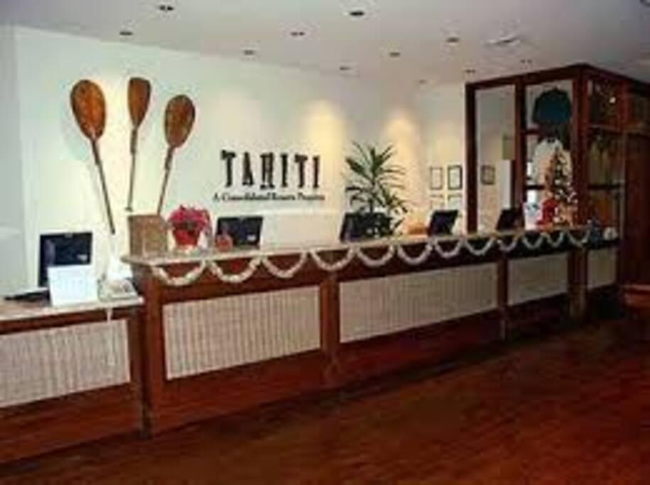 Friendly front desk with everything needed