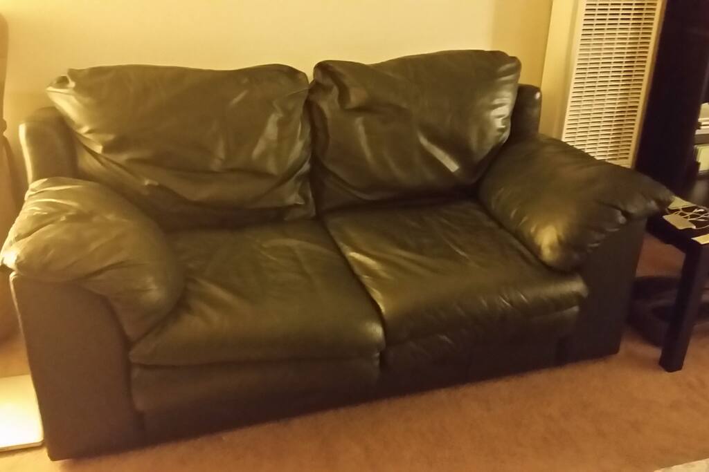 You may also sleep on the couch if you prefer.