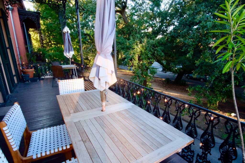 Perfect for lounging, dining, we’re drinking. Amazon Alexa music and Wi-Fi included