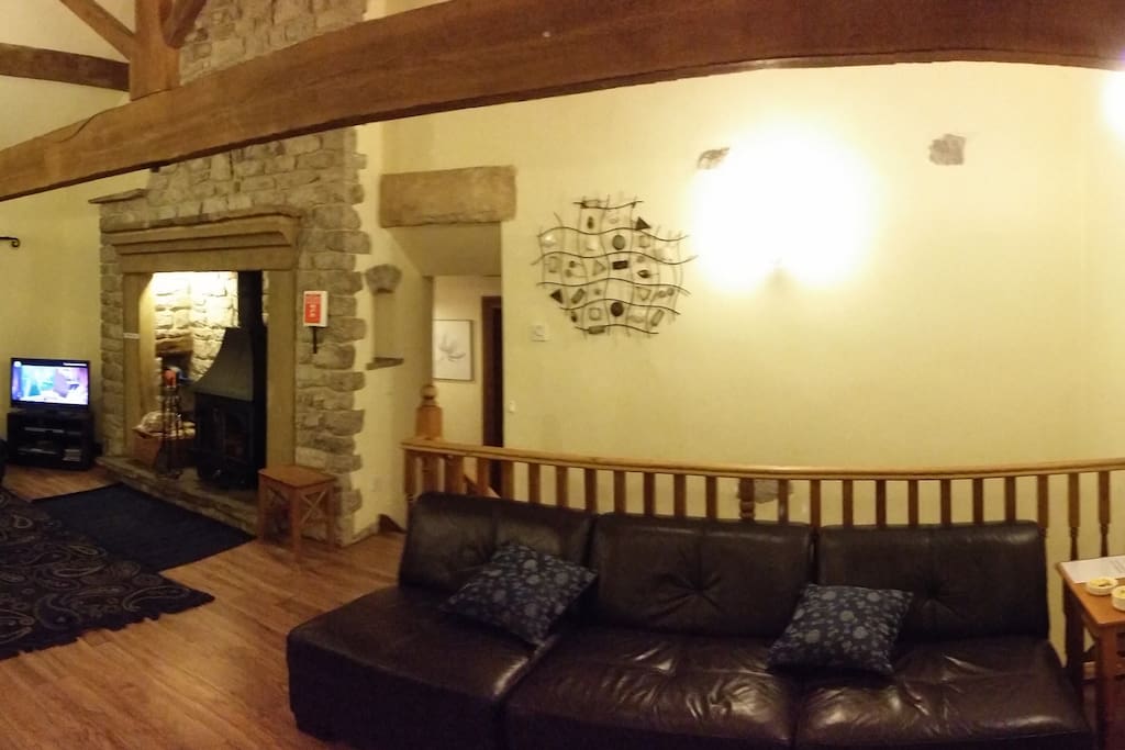 Main Living Room with feature fireplace