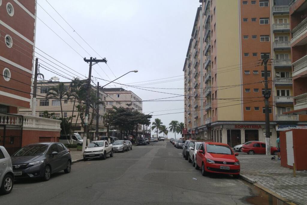 Um quarteirão da praia