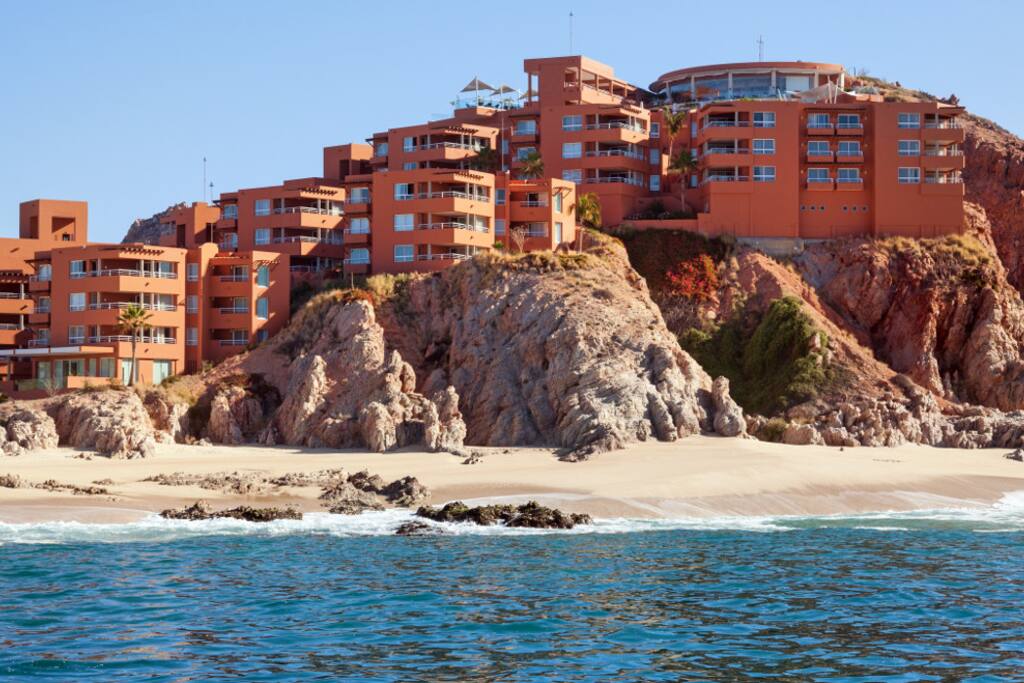 Property view from the beach