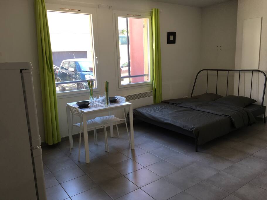 Le coin nuit avec un vrai lit 2 places