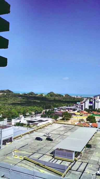 Vista do quarto para praia de Ponta Negra.