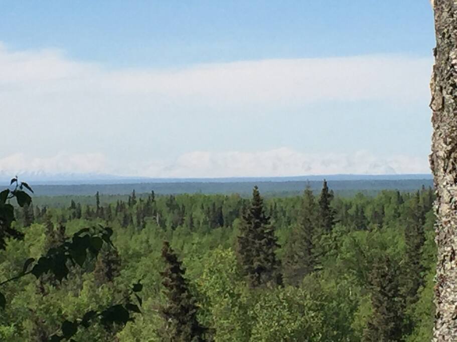 Mountain view from the deck.