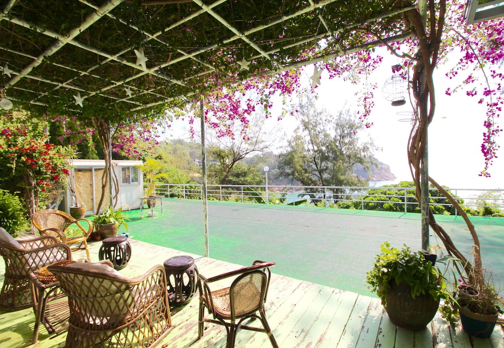 The view from the veranda.