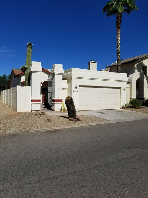 2 private patios. 2 car garage.