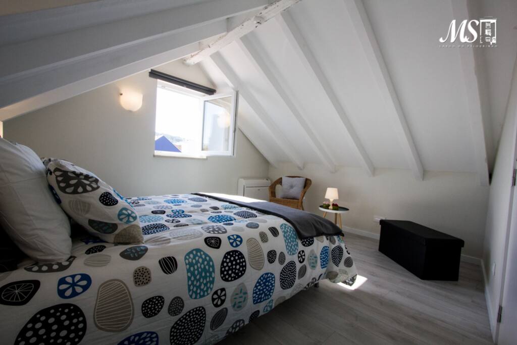 West Bedroom with master bed
