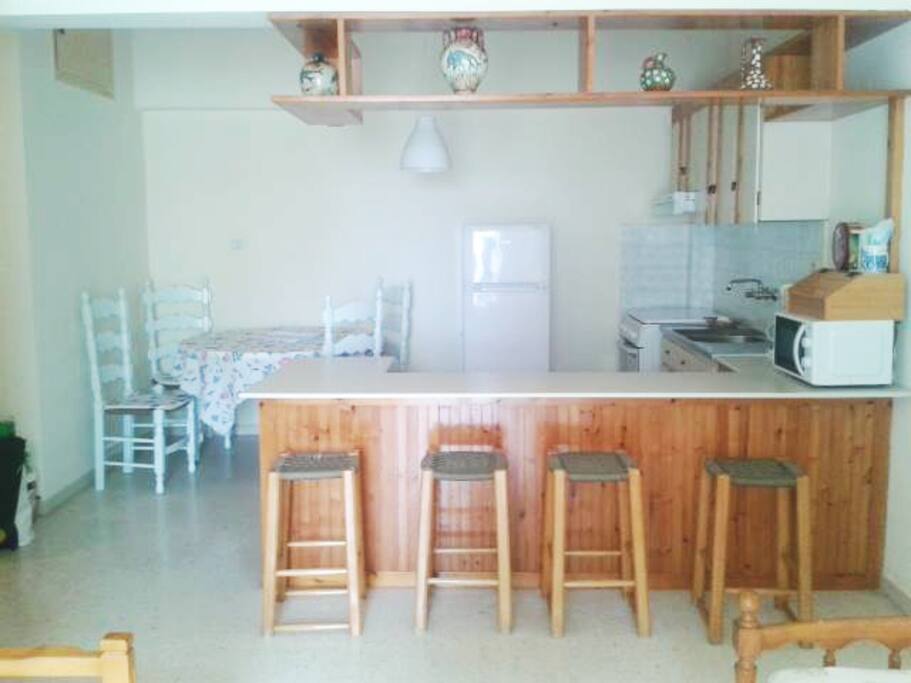 open plan kitchen