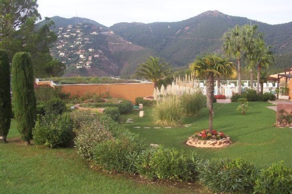 jardin de la résidence