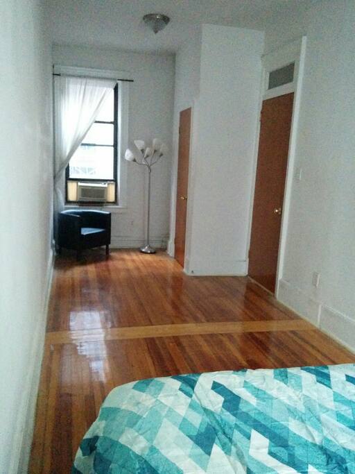 There is a sitting area on the other side of your room