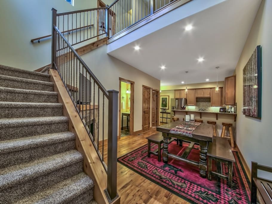 Dining and stairs