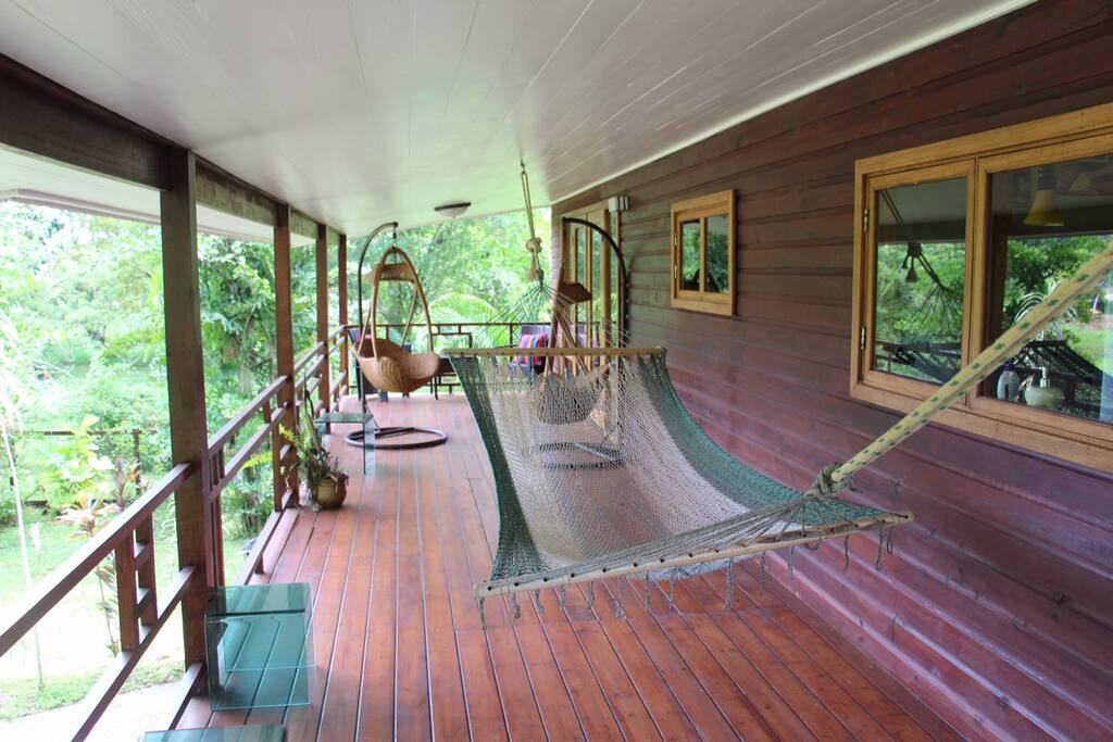 Relax on the large deck