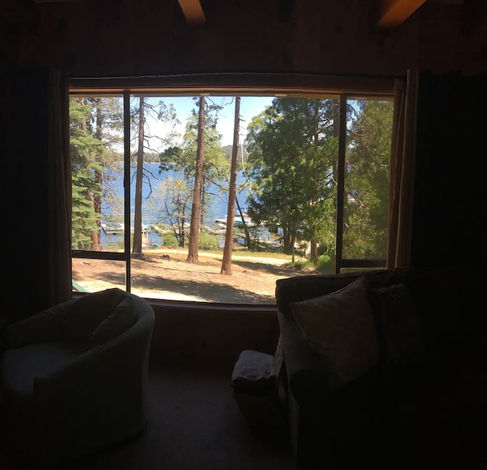 Same Wonderful Lake View from the Living Room.