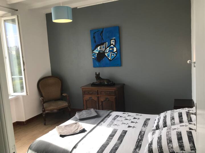 Dormitorio 1 - una cama doble - vista al mar - 1er piso