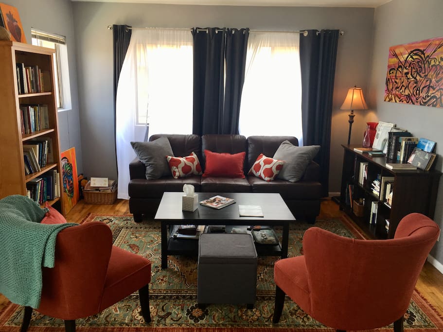 Comfy, breezy, shared space - living room