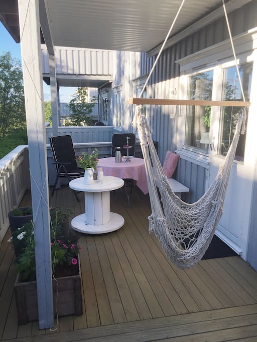 Balcony perfect for late summer evenings