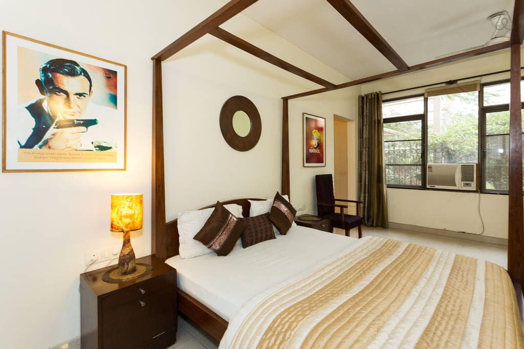It has spacious rooms with good decor and art