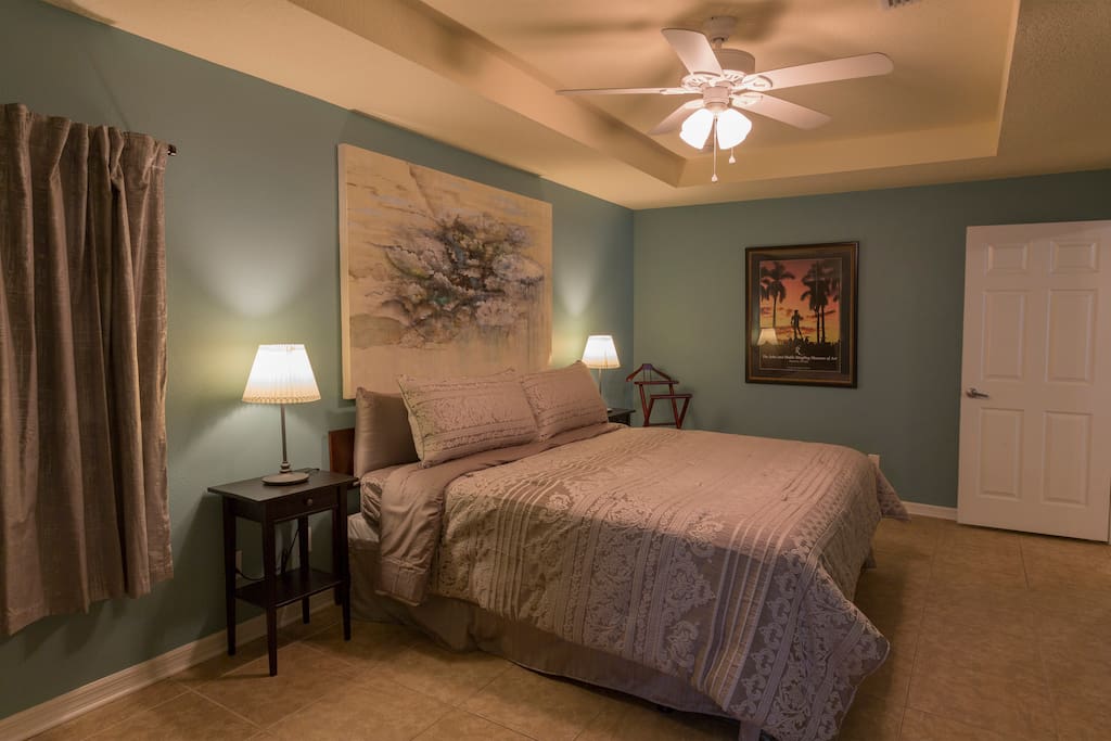 master suite with king bed