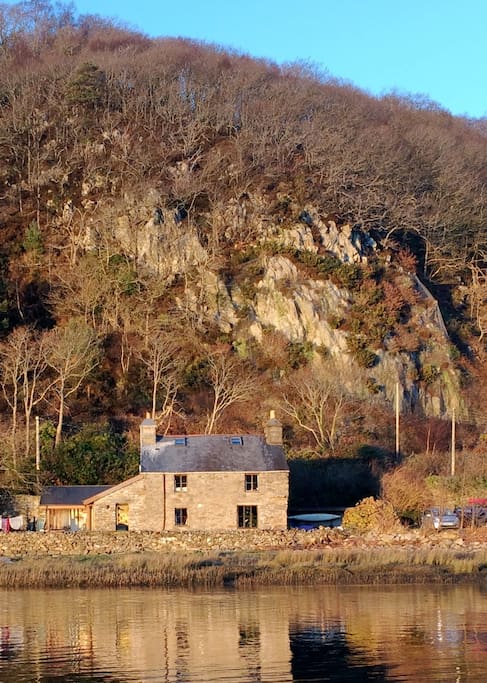 Cefn Cam from across the estuary.