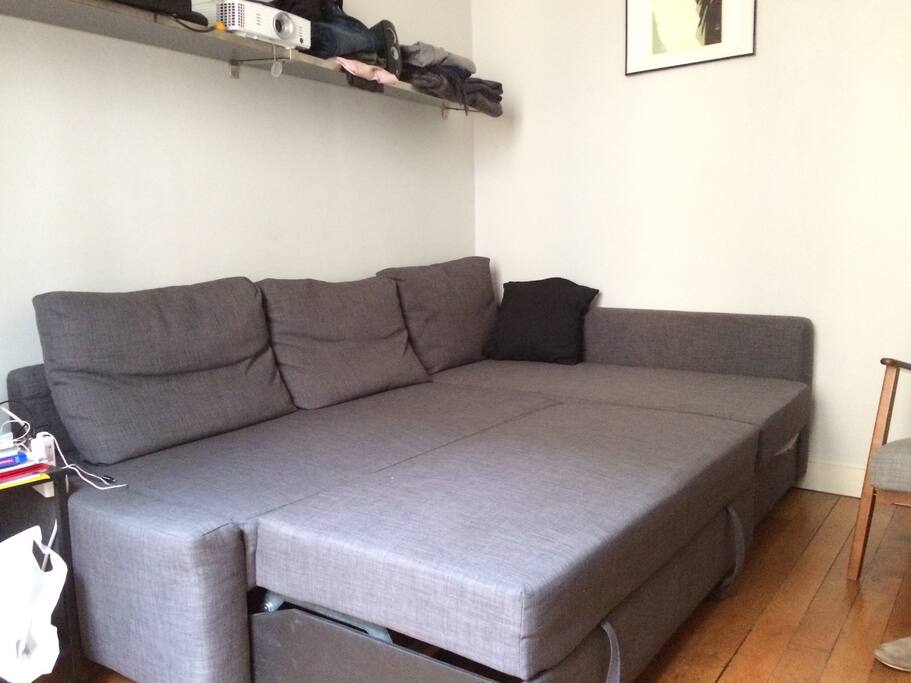 Sofa can be also a big bed