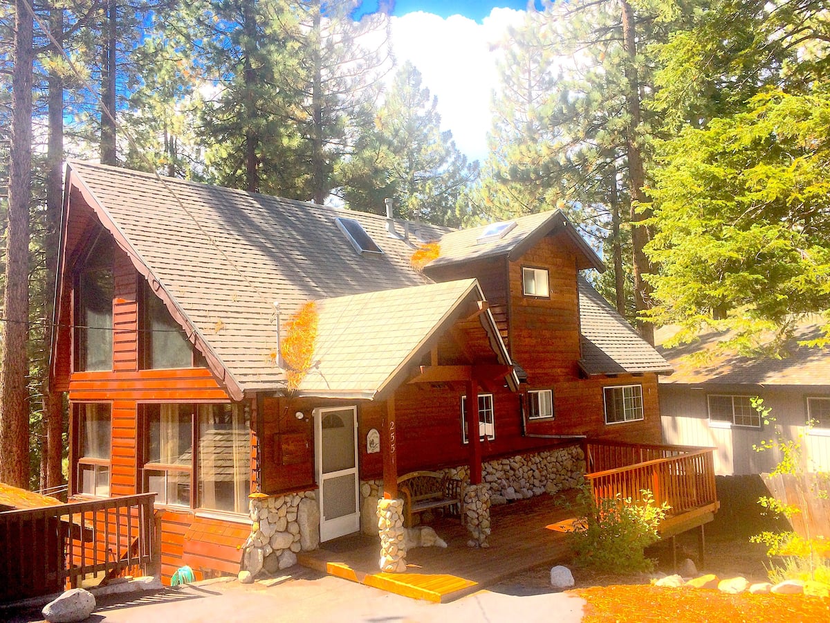 Beautiful mountain chalet exterior
