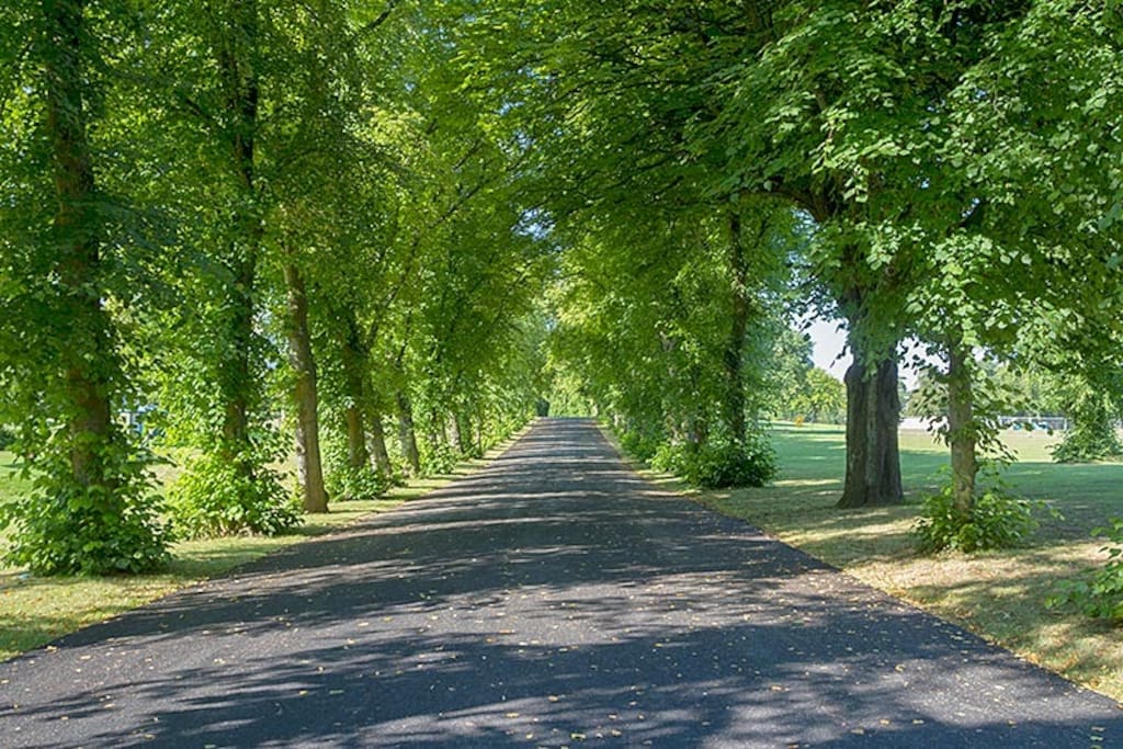 Bellahouston park is only a few minutes walk.