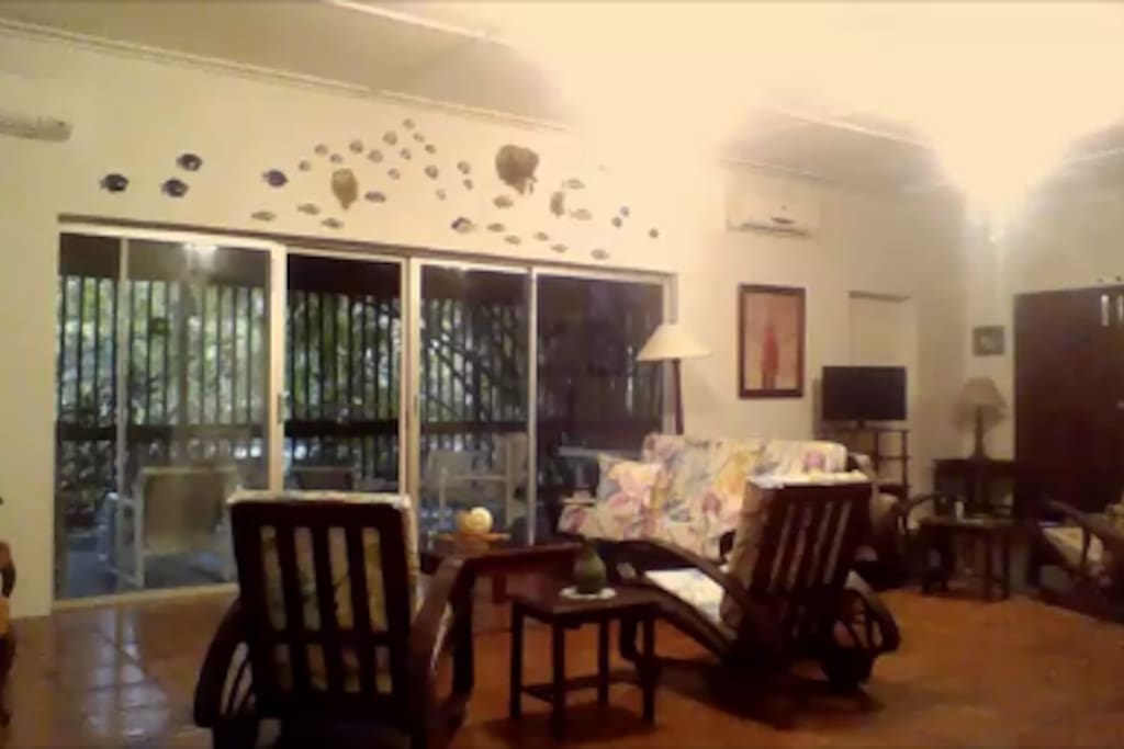 living room off patio