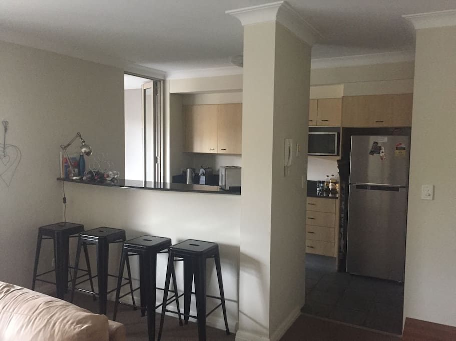 Kitchen with bar