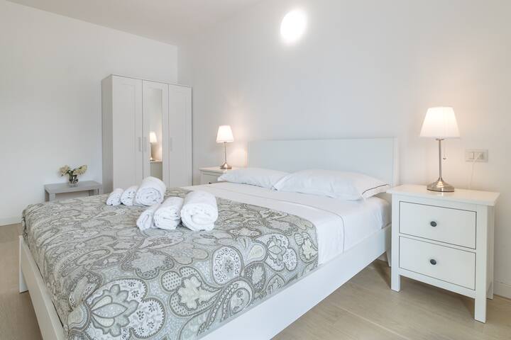 Bedroom no. 1 with a double bed.