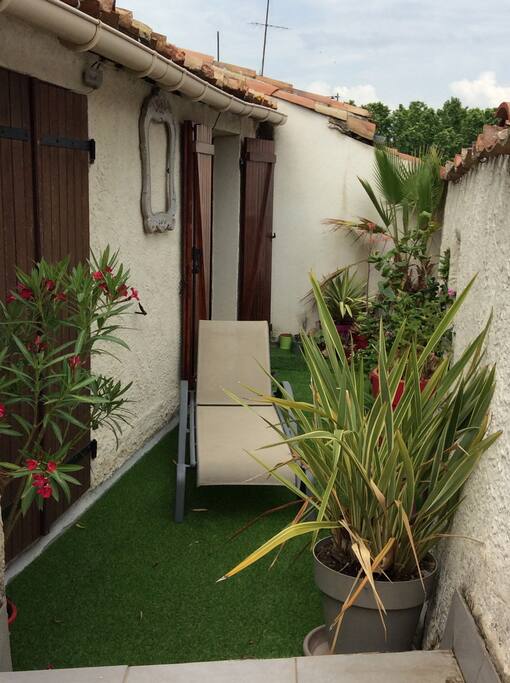 Côté chambres pour prendre le soleil.