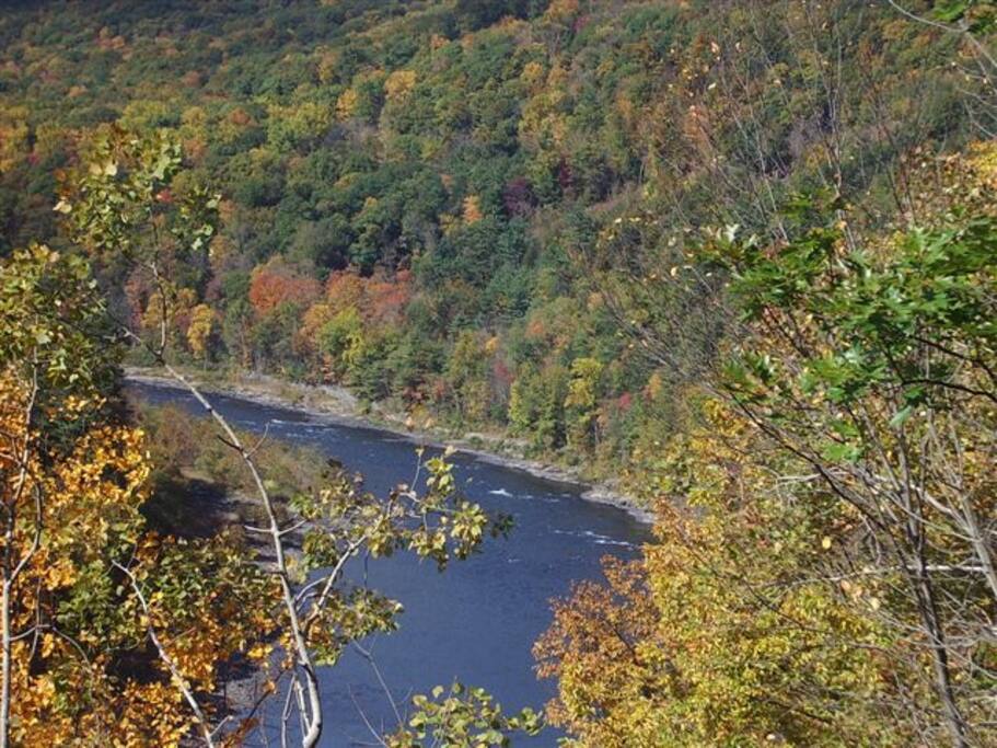 Raft down the Delaware River, 10 minutes from the house.