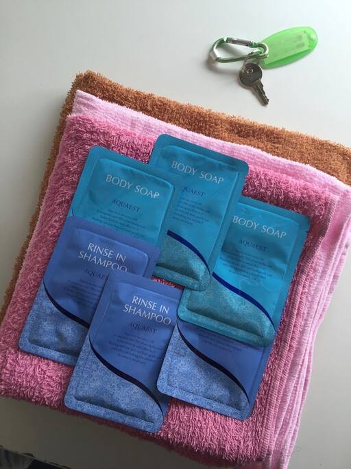 Towels and essentials (body soap & shampoo) are provided for first night